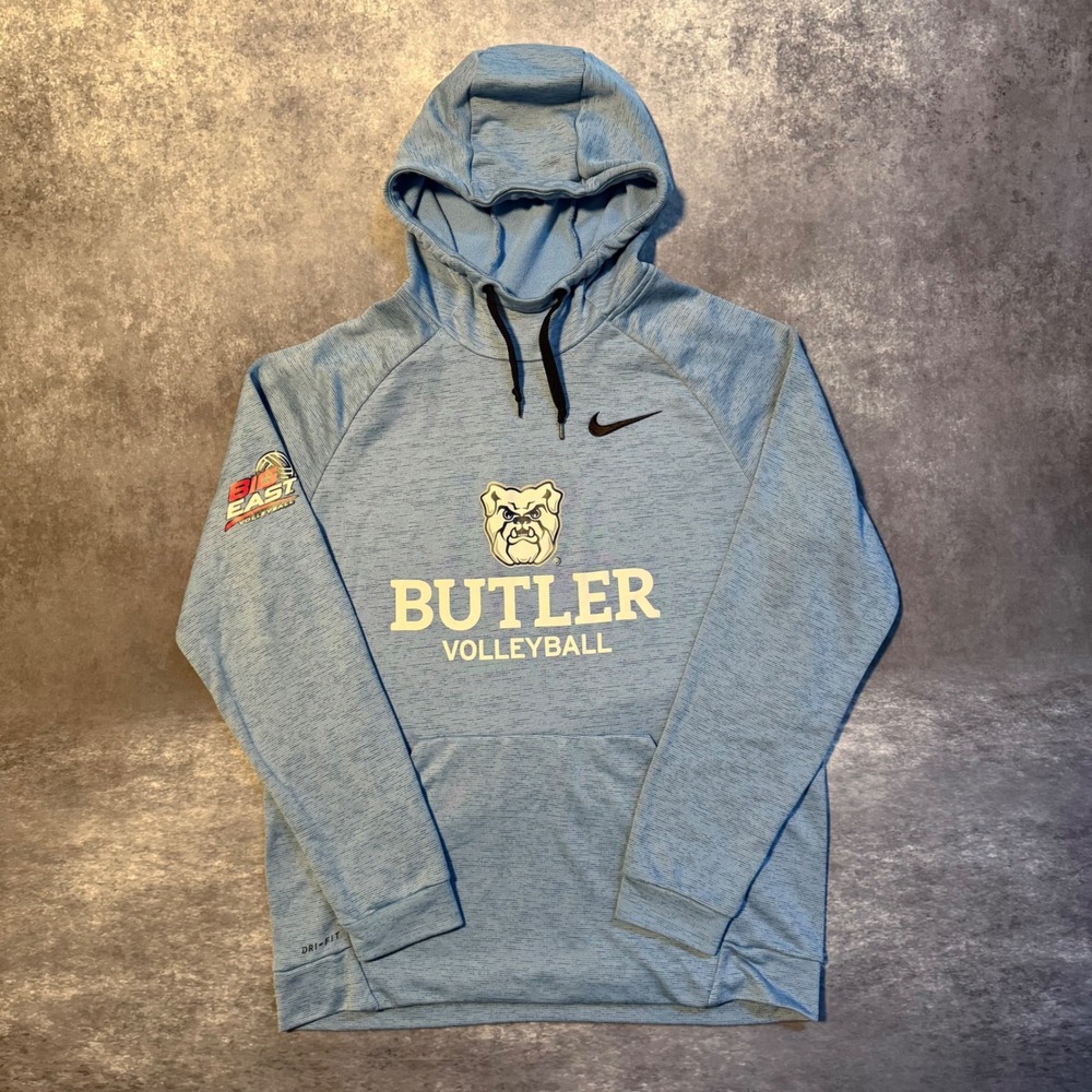 Nike Butler Bulldogs Volleyball Hoodie Womens L Blue Dri-FIT Big East 860469